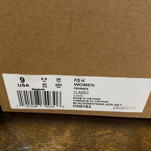 Reebok freestyle hi Black and Silver - Picture 6 of 6